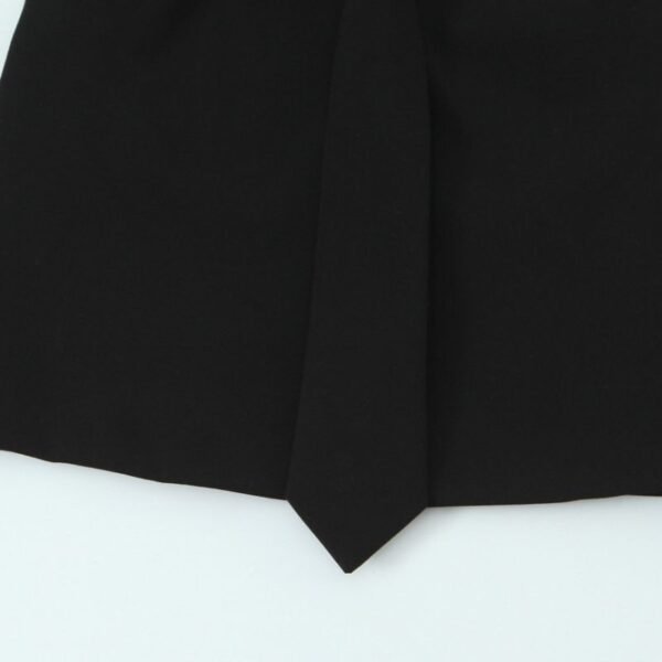 Black Detachable Tie Halter Top