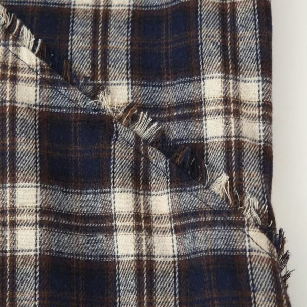 Image Color Polyester Plaid Asymmetrical Mini Skirt